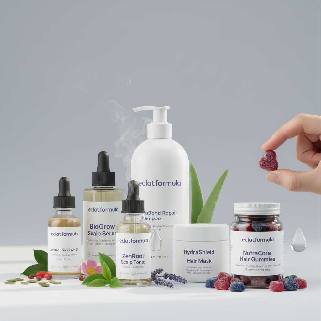 The EclatFormula hair care collection
